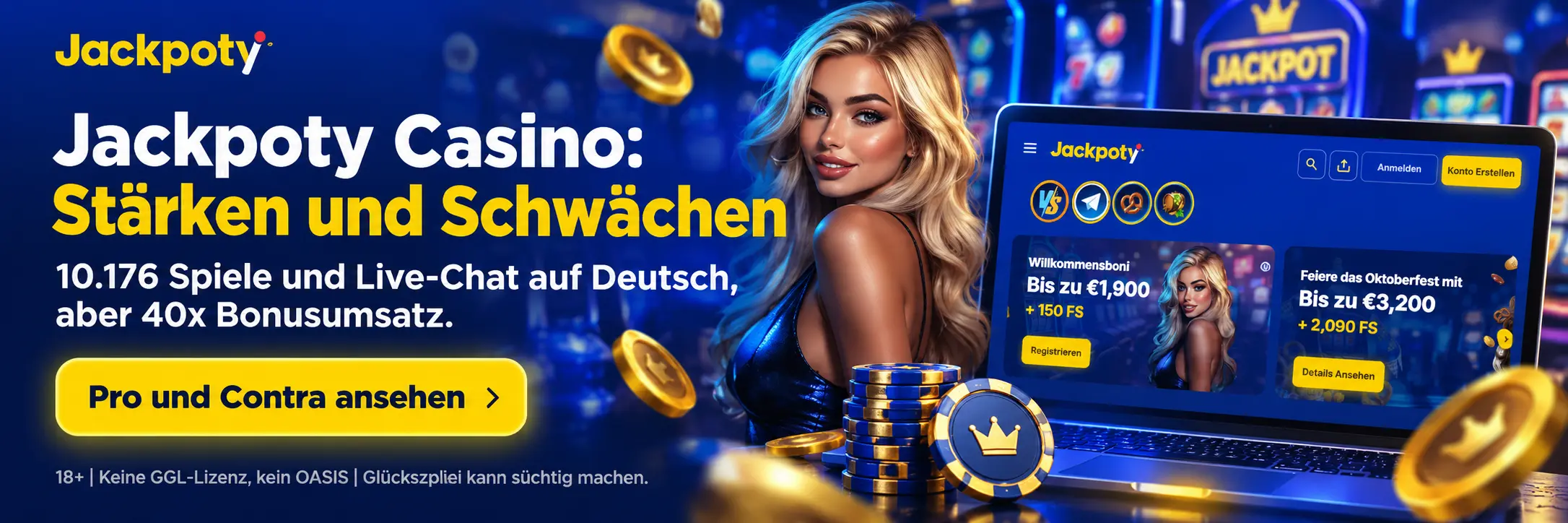 Jackpoty Casino Win: Vor- und Nachteile im Überblick